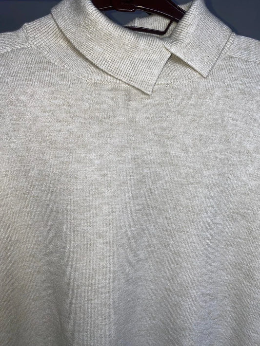 Light beige two piece knit cord set