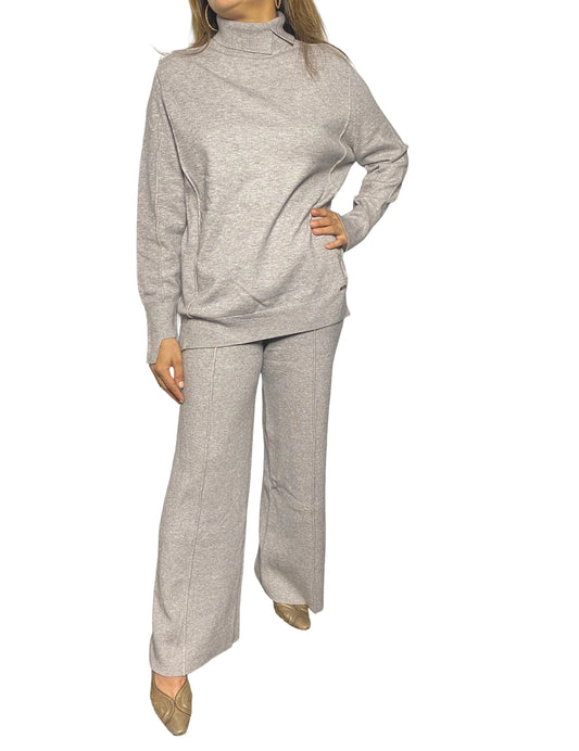 Light Grey matching knitted co-ord set