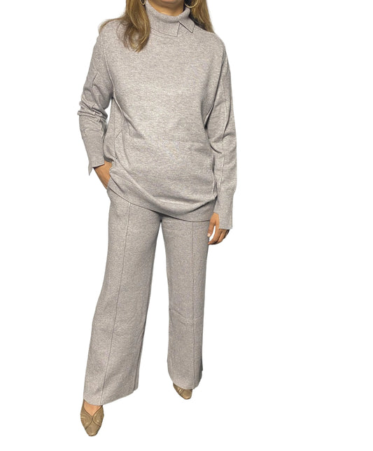 Light Grey matching knitted co-ord set